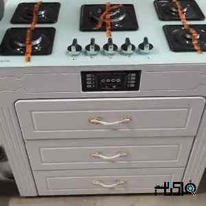 اجاق گاز شیشه ای و استیل در طرح ها و رنگ های مختلف 